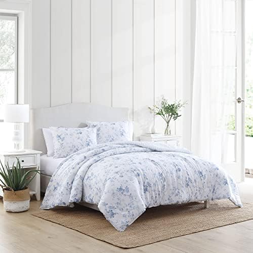Laura Ashley Twin XL Comforter Set Belinda Blue 1