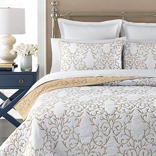 mixinni Reversible King Size Quilt Set with Soft Pillow Shams