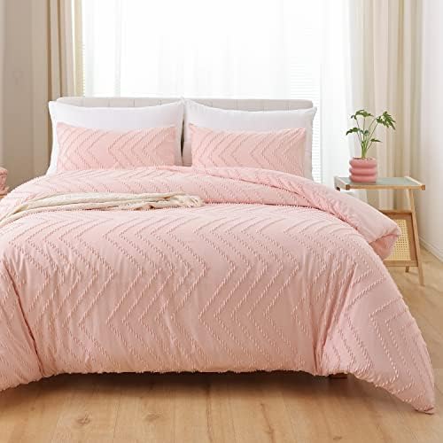 YIRDDEO Pink Full Comforter Set 3Pcs 1
