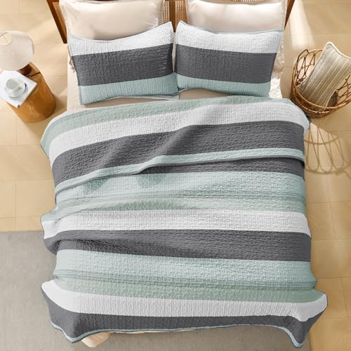 Litanika Oversized King Quilt Set Sage Green 1