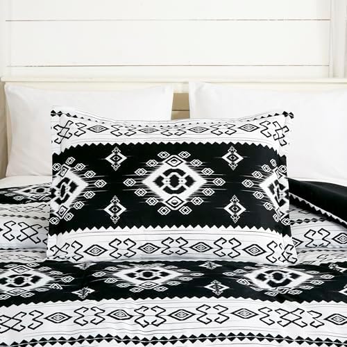 Chezmoi Indie 7-Piece Southwestern Comforter Set - Queen