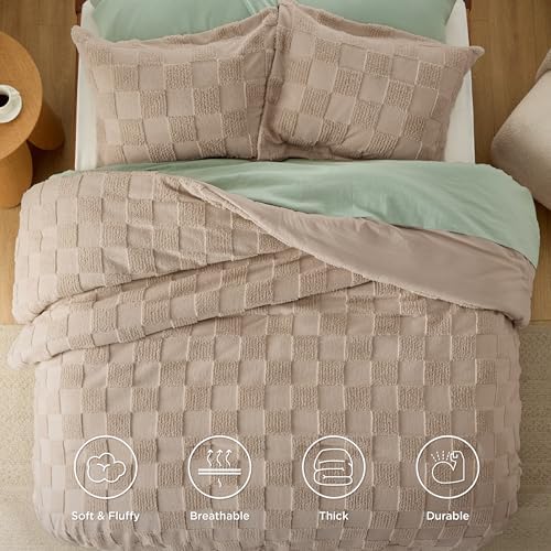 Bedsure California King Comforter Set Khaki