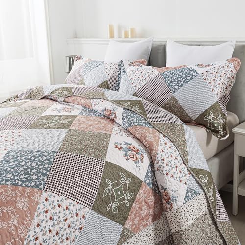 HoneiLife Quilt Set Twin Size - Reversible Microfiber Quilts