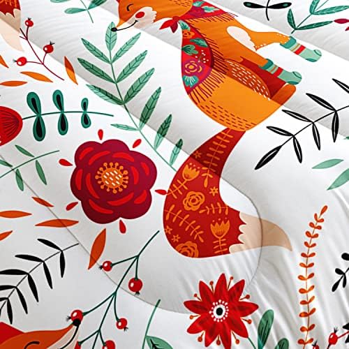 Cartoon Fox 3-Piece Comforter Set for Kids
