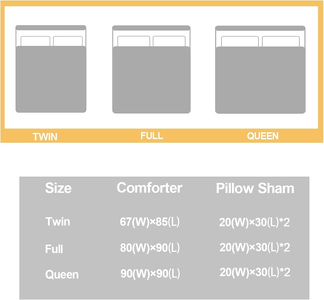 AILONEN Beach Comforter Set for Kids Queen Size