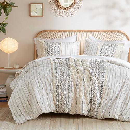 INKIVY King Size Chenille Tufted Comforter Set
