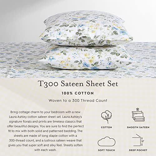 Laura Ashley Garden Muse Pink Queen Sheet Set 1