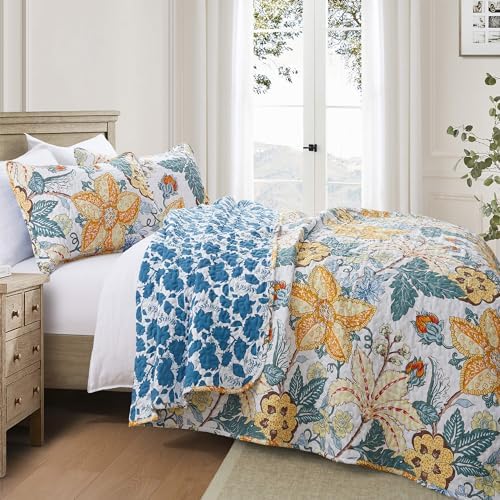 Bonlino Queen Size Floral Quilt Bedding Set