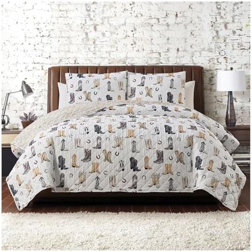 Hobby Lobby Quilt Set Twin XL Cowboy Boots