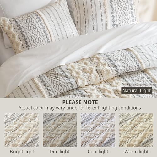 INKIVY King Size Chenille Tufted Comforter Set
