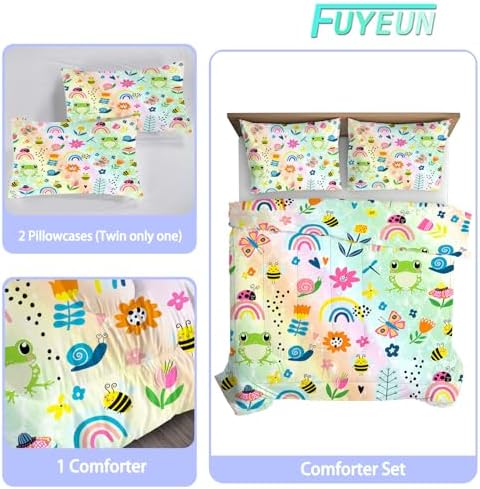FUYEUN Rainbow Comforter Set Queen Size 1
