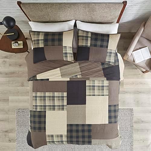 Woolrich Winter Hills Reversible Plaid Quilt Set - 3 Piece