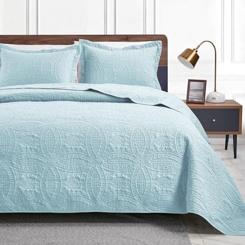 Loves Cabin King Size Quilt Set with Coin Pattern