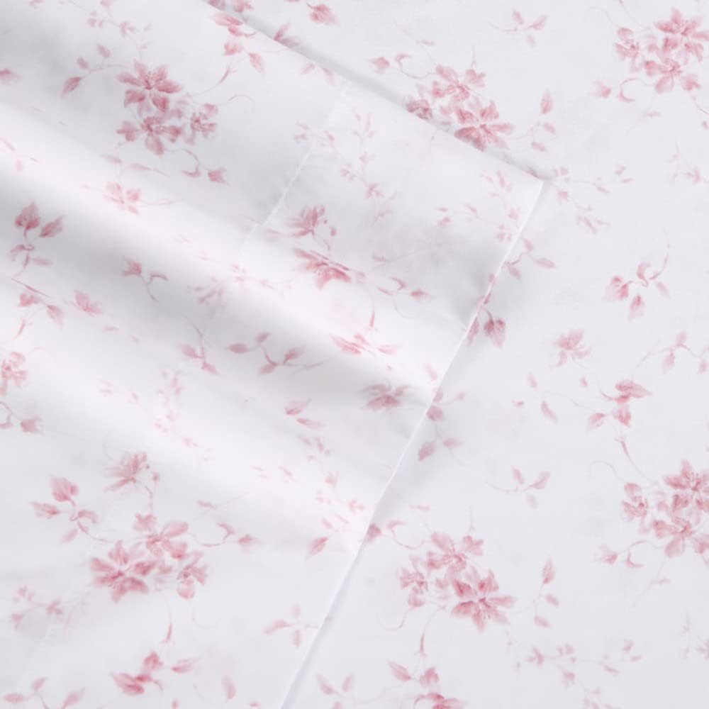 Laura Ashley Garden Muse Pink Queen Sheet Set 1