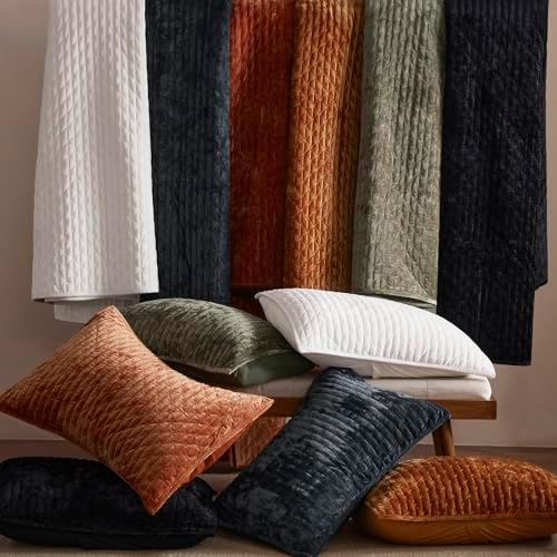 LEAONME Velvet Quilt Set Full Queen 90x98 1