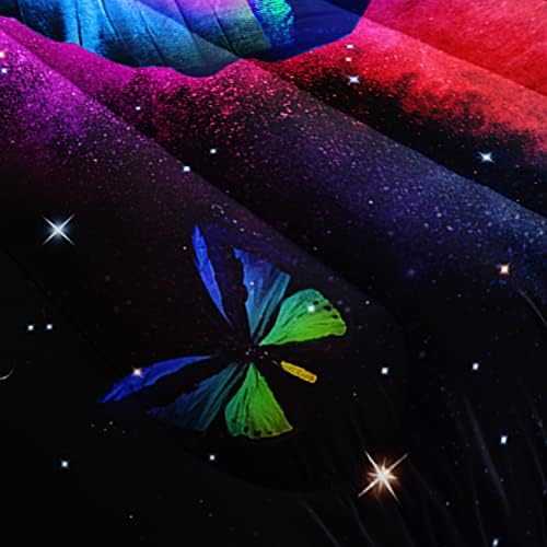 Galaxy Butterfly Comforter Set Full Size 1