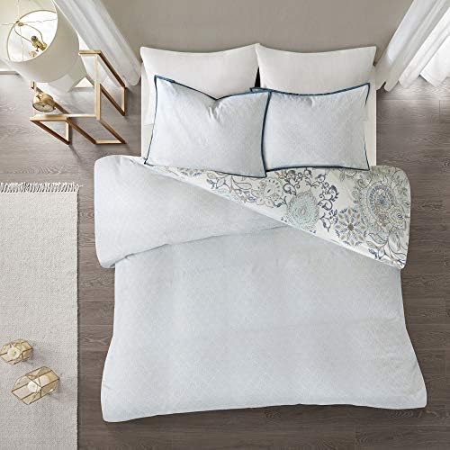 Madison Park Isla Reversible Duvet Cover Set - 3 Piece Blue KingCal King