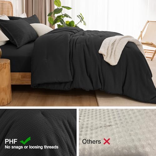 PHF Ultra-Soft Waffle Comforter Set Queen Size