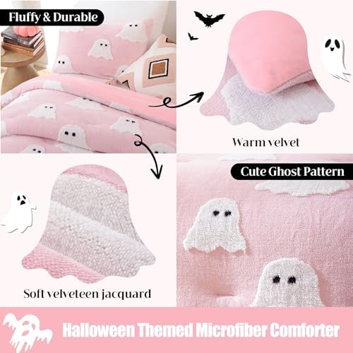 Smoofy Halloween Comforter Set - Lightweight Full Size Bedding