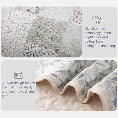 Exclusivo Mezcla Reversible Boho Quilt Set King Size