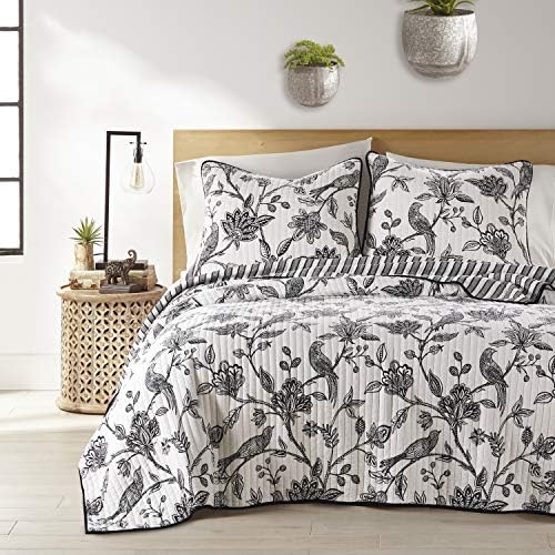 Levtex Home Tanzie Black Quilt Set - FullQueen 1