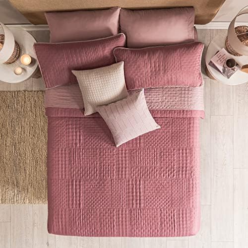 Queen Comforter Novo Blush Bedding Reversible Lightweight Quilt