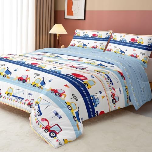 Axolotl Cartoon Car Comforter Set Twin 1