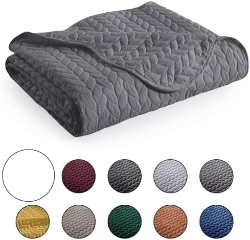IR Imperial Rooms Queen Quilt Bedding Set 90x96 Grey