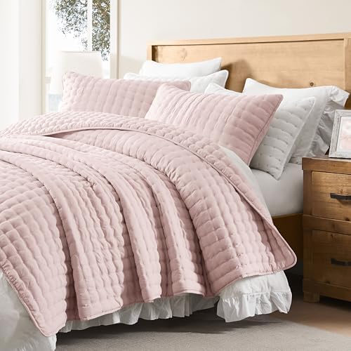 WDCOZY Cal King Quilt Set with Pillow Shams 3 Piece 118x106 Inches