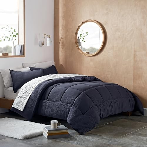 UGG Leonora Down Alternative Comforter Set King Navy Blue