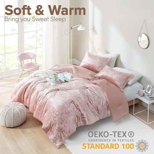 Comfort Spaces Juliette Velvet Comforter Set 1