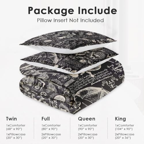 WeCozy King Size Comforter Set with 2 Pillowcases