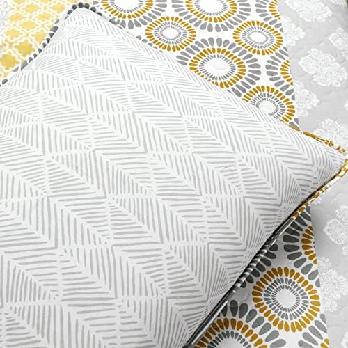 Bohemian Stripe Reversible Cotton Quilt Set King Size
