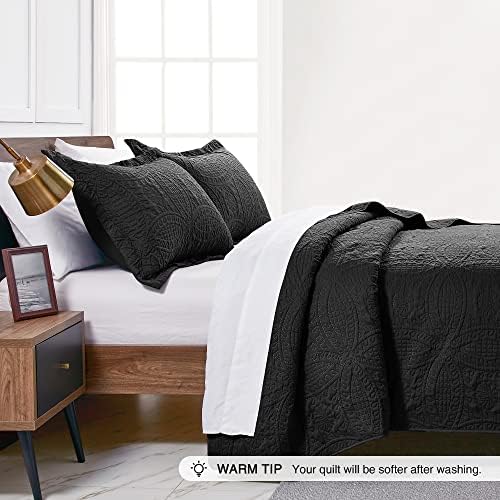 Loves Cabin King Size Quilt Set with Coin Pattern 1