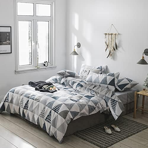 HighBuy Dark Blue Triangle Comforter Set