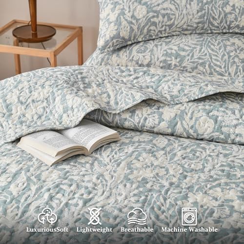 DURLENGEN 3Pcs California King Quilt Set with Pillow Shams