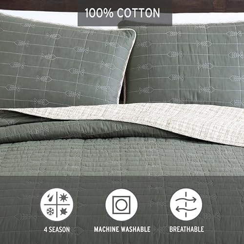 Eddie Bauer Twin Quilt Set with Matching Sham