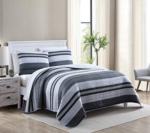 Nautica Queen Quilt Set - 100 Cotton Reversible Bedding