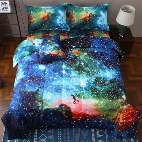 JQinHome Galaxy Themed 6-Piece Bed in a Bag