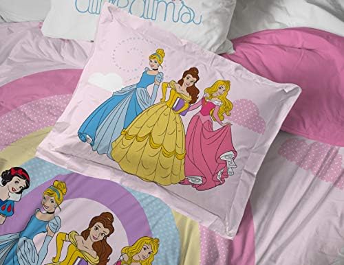 Jay Franco Disney Princess 7-Piece Full Bed Set - Comforter Sheets