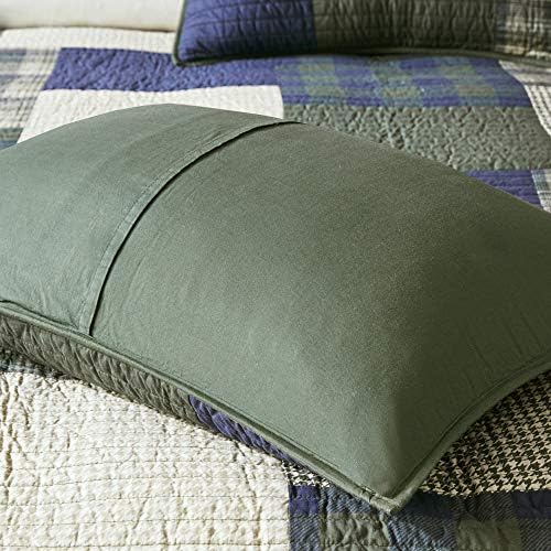 Woolrich Mill Creek Reversible Quilt Set - 3 Piece Plaid Green