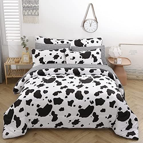 SUCSES King Size Cow Comforter Set 8 Pieces
