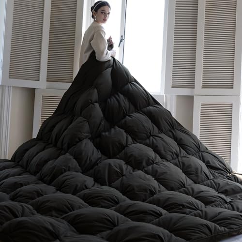 KAKABELL Goose Down Comforter 90x90 Black FullQueen