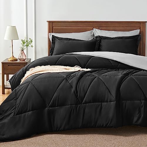 BEDELITE Queen Comforter Set 7 Piece Bed In A Bag