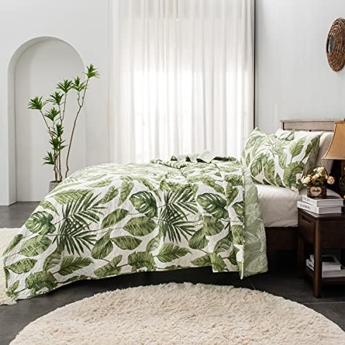 HORIMOTE HOME Tropical Plants Quilt Set Twin 2 Pieces
