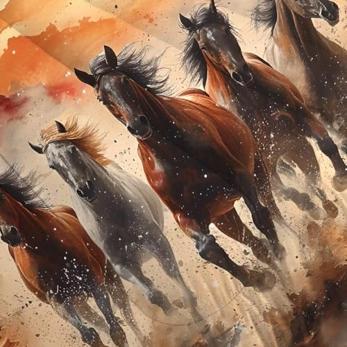 Galloping Horse Comforter Set for Kids and Adults