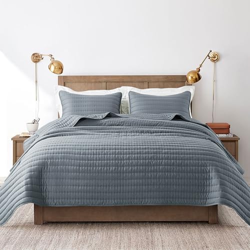 ROARINGWILD Queen Size Quilt Set with 2 Pillow Shams 90x90 Inches