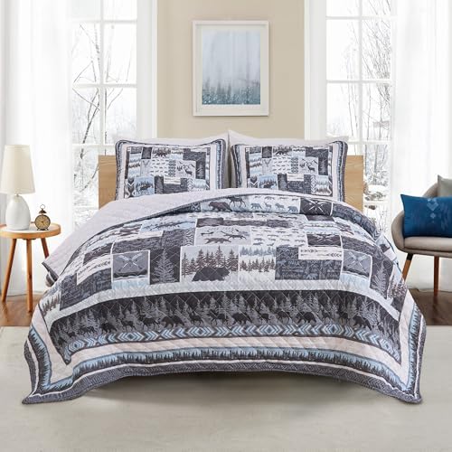 Market Place Rustic Quilt Set FullQueen Size