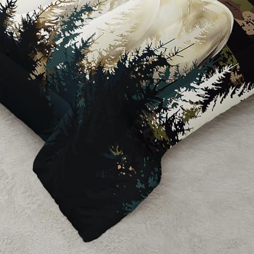 Ntlfup Deer Comforter Set for Boys Kids Teens