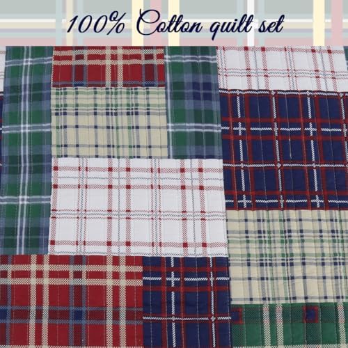 Cozy Line Nate Patchwork Quilt Set Twin 2 Piece 1